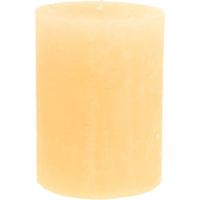 Viana Kaarsen Apricot Light Effen stompkaarsen 60×80mm 4st, 4 Stück oranje