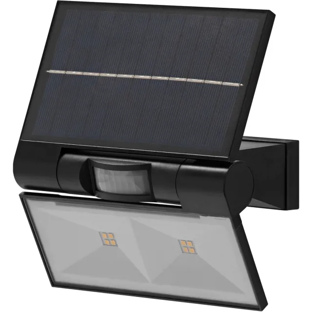 Osram ENDURA solar buitenschijnwerpers met daglicht- en bewegingssensor in donkergrijs, IP44-bescherming, vervanging voor halogeenschijnwerpers