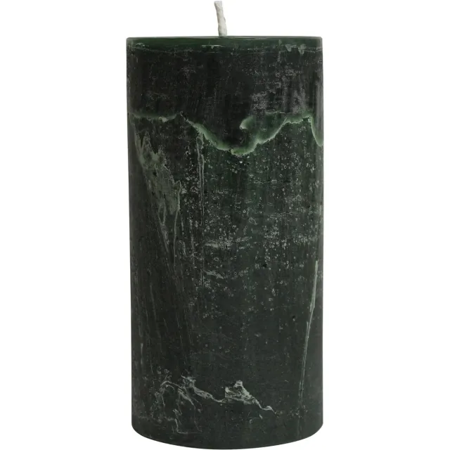 PTMD NEW Rustic Outdoor Candle Jagergrun Pillar 300x150 Groen