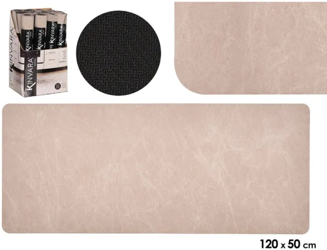 Kinvara Keukenloper - Keukenmat met Marmerlook - Lange Vloermat voor Keuken en Aanrecht - Decoratief Marmereffect beige, foto 2
