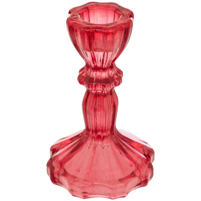Feeric lights & Christmas Kandelaar H11 cm rood glas Rouge