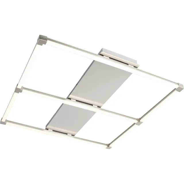 Leuchten Direkt Leuchten Direct plazas - Design LED Plafondlamp - 1 lichts - L 740 mm - Staal - Woonkamer | Slaapkamer | Keuken grijs