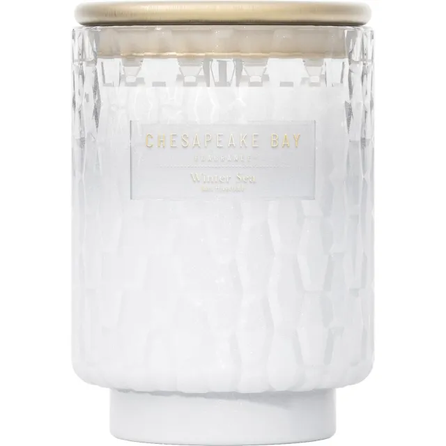 Chesapeake Bay Fragrance - Winter Sea Medium Geurkaars - 50 branduren Wit