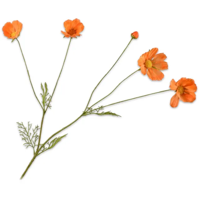 Silk-ka Kunstbloem - oranje - H92 cm