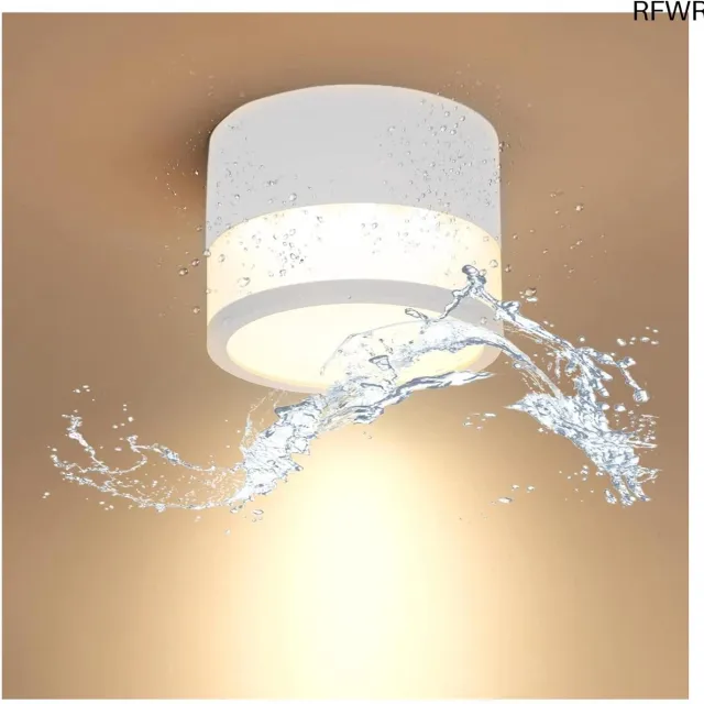 RFWR IP65 Plafondlamp 12W Warm Wit - Ideaal voor Badkamer en Keuken Matwit