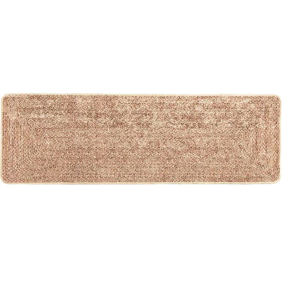 vidaXL Vloerkleedloper MARSA Bruin 100 x 350 cm Polyester en PVC, foto 3