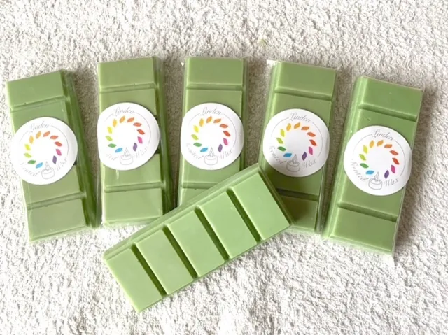 Waxmelts AVO BUBBLES waxmelt geur - Linden - handgemaakt - 100% sojawax - aromatic - voor geurbrander - huisparfum groen