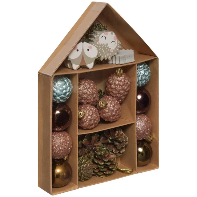 Atmosphera Créateur d'intérieur® SDN SET 26 STUKS PINIA HOUT Multicolore