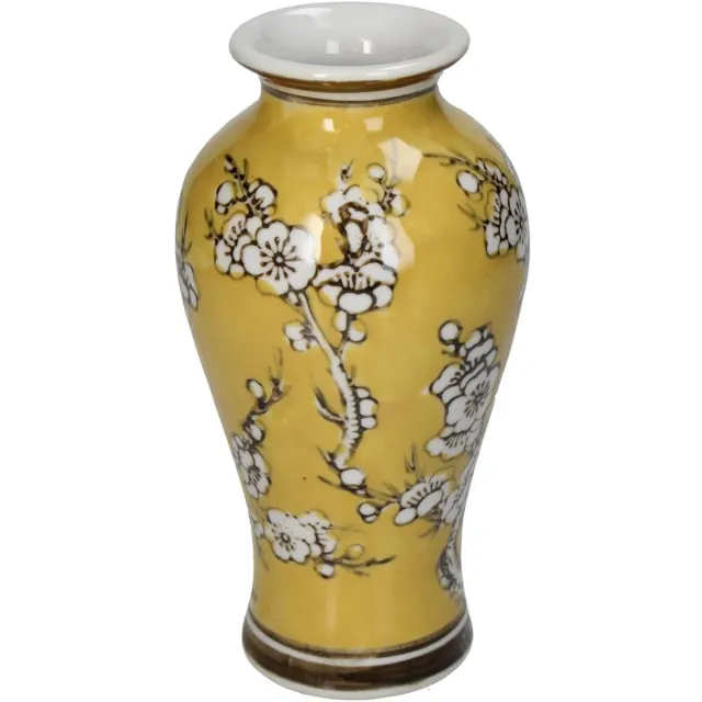 HD Collection Vaas Porselein Geel 20x20x35,5cm Yellow