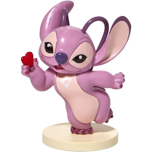 Enesco Disney - Stitch en Angel - Angel met Hartje - Enesco - Grand Jesture Studios Roze