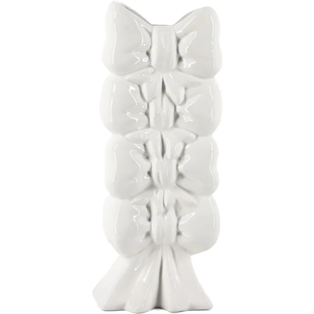 homebound by ky Aardewerk vaas Bows beige wit
