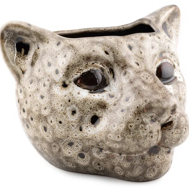 homebound by ky Aardewerk vaas luipaard speckled | vaas | 16,7x15x11,7cm Bruin