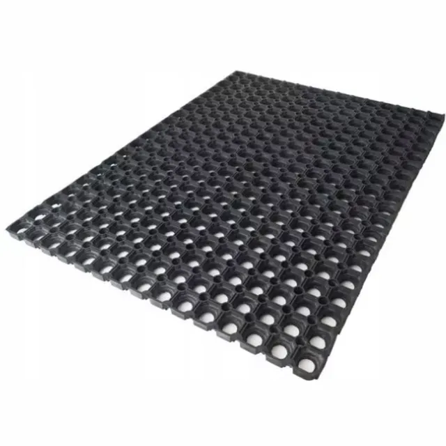 CHOMIK M.ŚWIEŻY Gummimat Rubber Deurmat 50x80 cm - Duurzaam en Weerbestendig Zwart