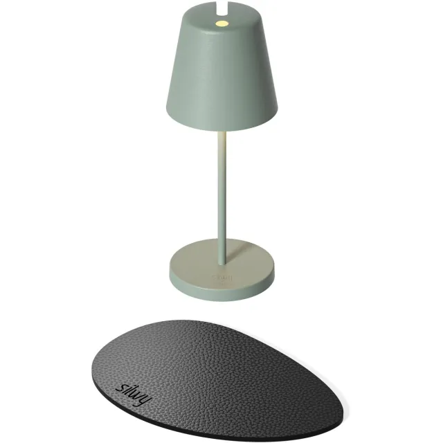 Silwy x Sompex | Tafellamp PORTOFINO | olijf groen| oplaadbare tafellamp | Magnetisch | Ideaal voor camping of boot