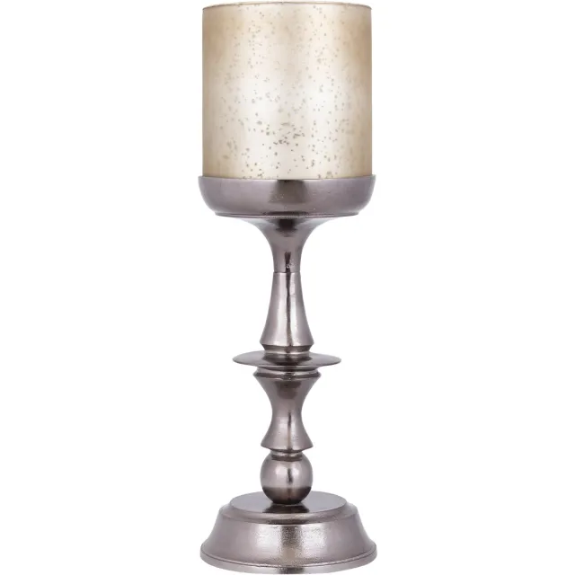 PTMD Eliviana Brass Casted Alu Stormlight Beige Glass