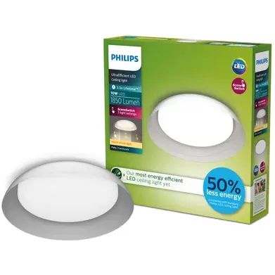 Philips Plafondlamp Fleta - Transparant - 35cm - 10w