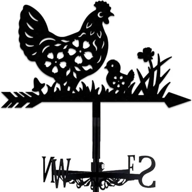 OUTARO Windwijzer - smeedijzeren windwijzer - decoratief - weerbestendig - geschikt voor tuinen en daken-FXB21