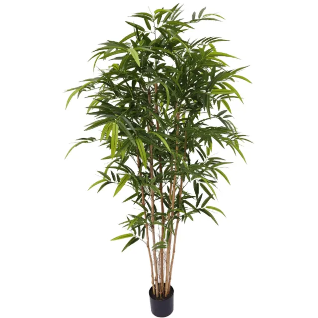 PrettyPlants Bamboe kunstplant 180cm | Kunst Bamboe | Kunstplant voor binnen | Kunst Bamboeplant | Grote kunstplant Groen