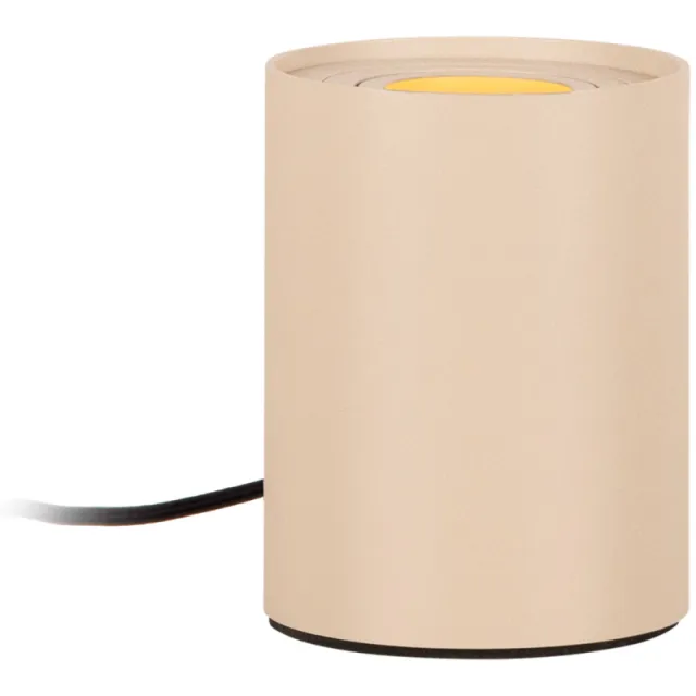 Lucide TUBE - Tafellamp - Ø 9,6 cm - LED 3 StepDim - GU10 - 1x5W 2700K - Taupe