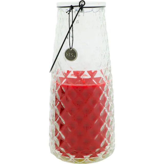 Home Society Kaars - Vitra - Hangkaars - Rood - Kerst - 9.7x9.7x21.5 cm - 98 branduren