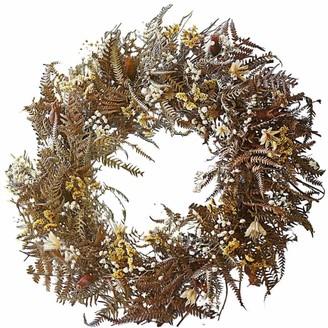 Loberon Krans Evique bruin/geel