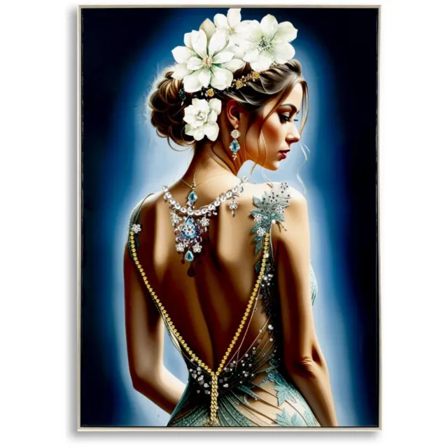 Mauro Ferretti Schilderij Lacquered Canvas Isabel With Frame -h 72×4×102 cm Multicolor