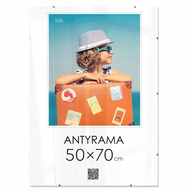 Nice Wall Antyram 50x70 cm - Lichtgewicht en Veilig met Plexiglas Kleurloos
