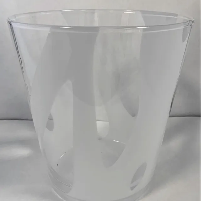 Fidrio Bloempot - Vaas - Helder/Wit - 16cm
