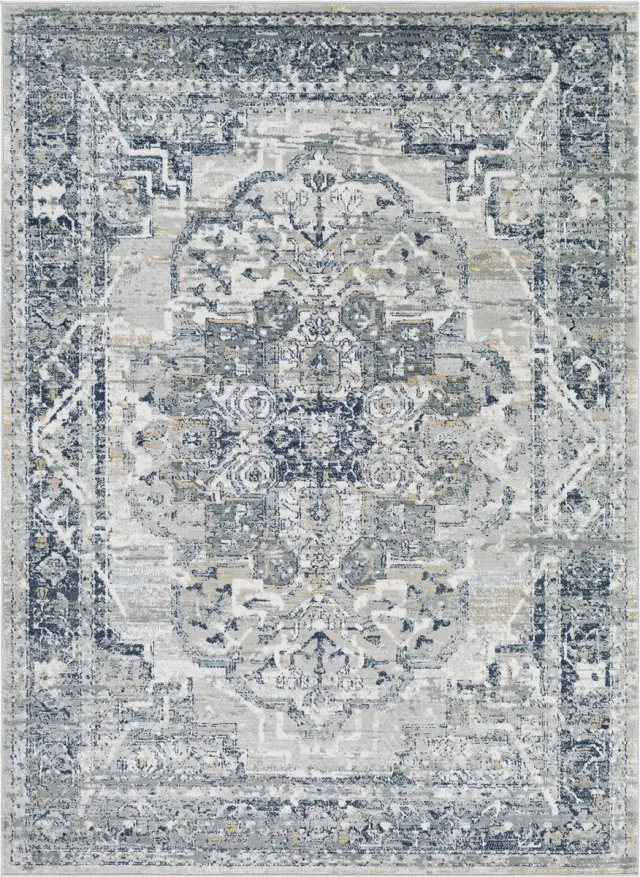 Surya Isabella vloerkleed oosters vintage navy