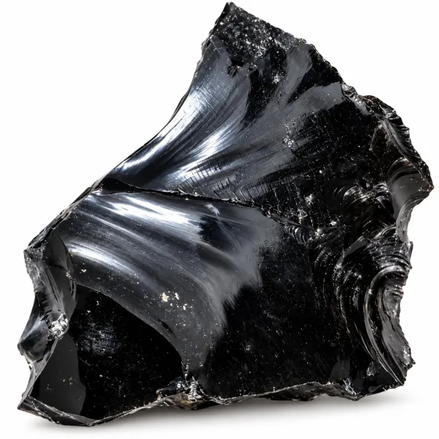 S4H Ruwe Obsidiaan Edelsteen – 406 Gram – Natuurlijke Zwarte Obsidiaan – Uniek Decoratiestuk voor Interieur, Meditatie & Edelsteenverzameling
