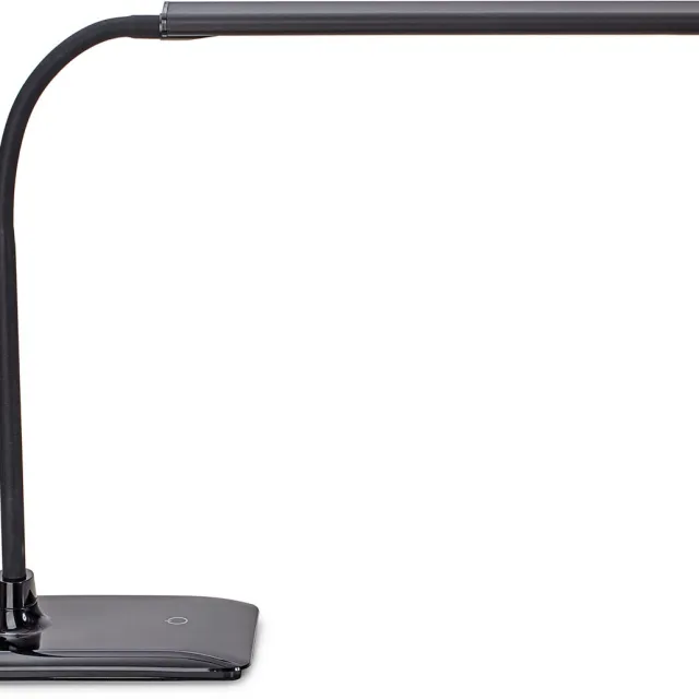 Maul Maulpirro bureaulamp, LED, dimbaar, op voet, zwart wit