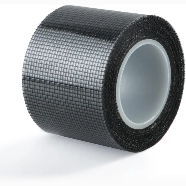 QTTVBTNA Hor Reparatie Tape - Raamhor Tape - Zelfklevend - Scheuren & Gaten Herstel - Voor Deur- & Raamhorren - Sterk Plakkerig - Zwart - 5cm x 2m - 1 Rol