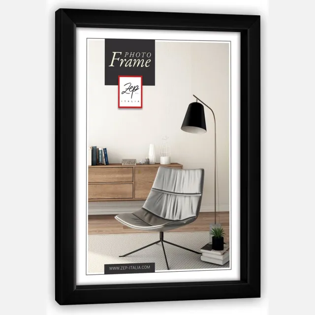 Zep Kunststof Fotolijst Newton Zwart voor foto 15x20 - NE368B