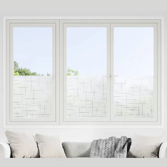 vidaXL Raamfolies 2 st mat sterrenpatroon PVC Transparent