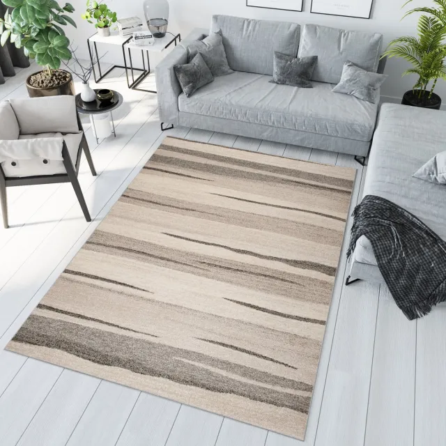 Tapiso Sari Vloerkleed Slaapkamer Woonkamer Tapijt Maat- 200x290 Creme 4