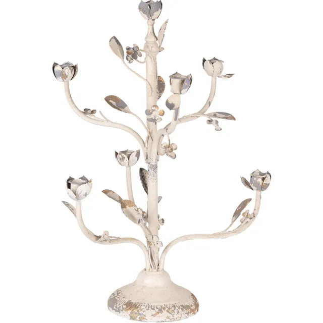 Clayre & Eef Kandelaar Ø 39x51 cm Beige Metaal