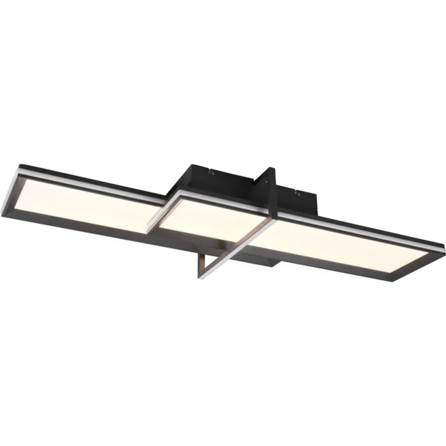 Trio CHARLESTON - Plafondlamp - Antraciet - incl. 1x SMD 22 W - Licht apart schakelbaar - Plafondbevestiging - Geheugenfunctie - Geheugenfunctie via de wandschakelaar - Lichtbron niet vervangbaar - Niet dimbaar