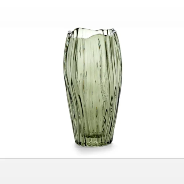 Serax Vaas - glas - groen - D10,3 x H20 cm - Opening 6,5 cm