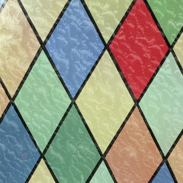 Patifix Raamfolie Glas In Lood Kleuren - Zelfklevend - 45x200 cm Transparant