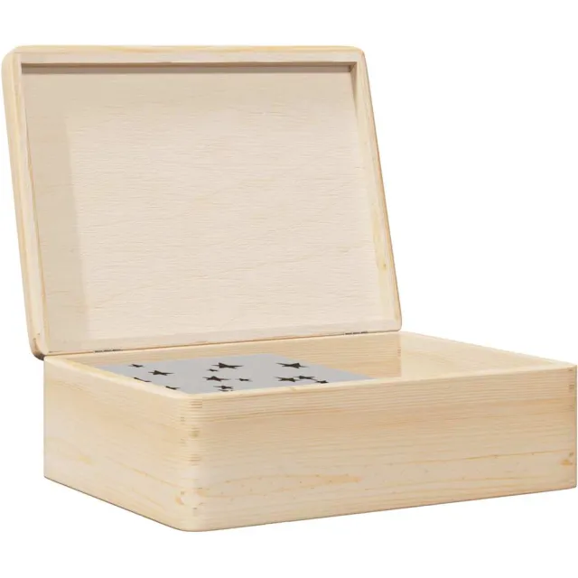 vidaXL Houten kist met deksel 40x30x13 cm massief grenenhout Bruin