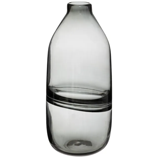 Atmosphera Glazen vaas BOTTLE, 30 cm zwart