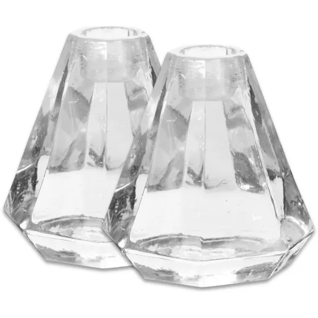 vtwonen Seasonal - Set van 2 - Kandelaars - Transparant - Glas Niet van toepassing
