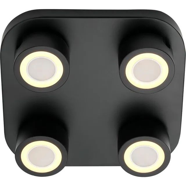 Nordlux Clyde 4 Spot-plafondlamp-Moodmaker™ 3 step dimmable-zwart