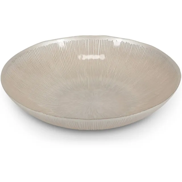 SP Collection sierschaal (33x6cm) glas pearl Cosmo ivoor