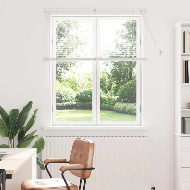 vidaXL Venetiaanse jaloezie Wit 130 x 115 cm 25 mm Aluminium