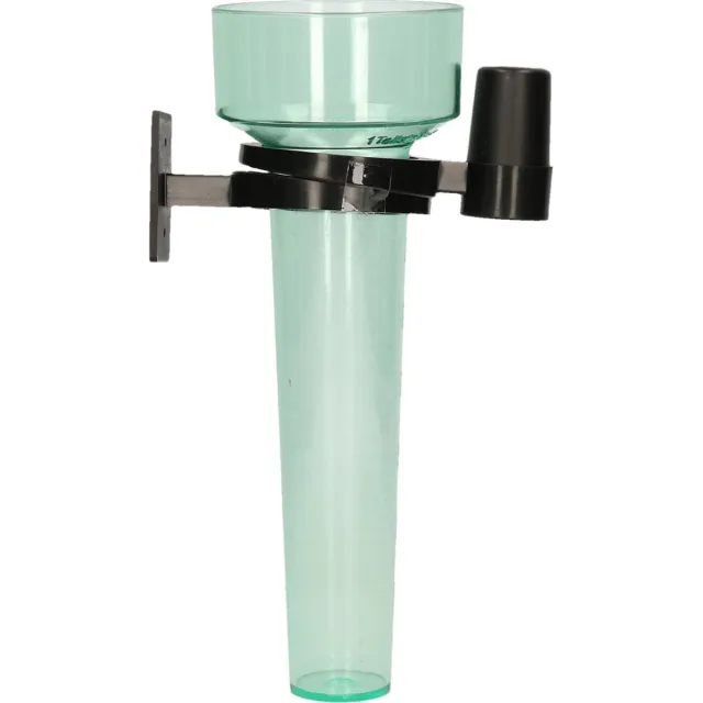 Hendrik Jan Groene regenmeter met stokhouder - 24,5 cm - kunststof - regenhouder / tuinartikelen