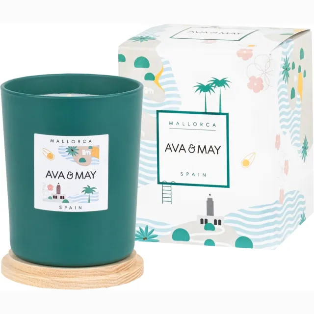 AVA & MAY CA-ML-180, Cylinder, Groen, Avocado, Magnolia, Perzik, 40 uur, 1 stuk(s)