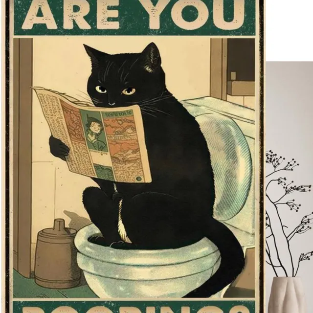 Bovista Are You Pooping Cat - Are You Pooping - Have A Nice Poop - Your Butt Napkins My Lord - Poster - Grappige Poster - 30x42cm Verschillend