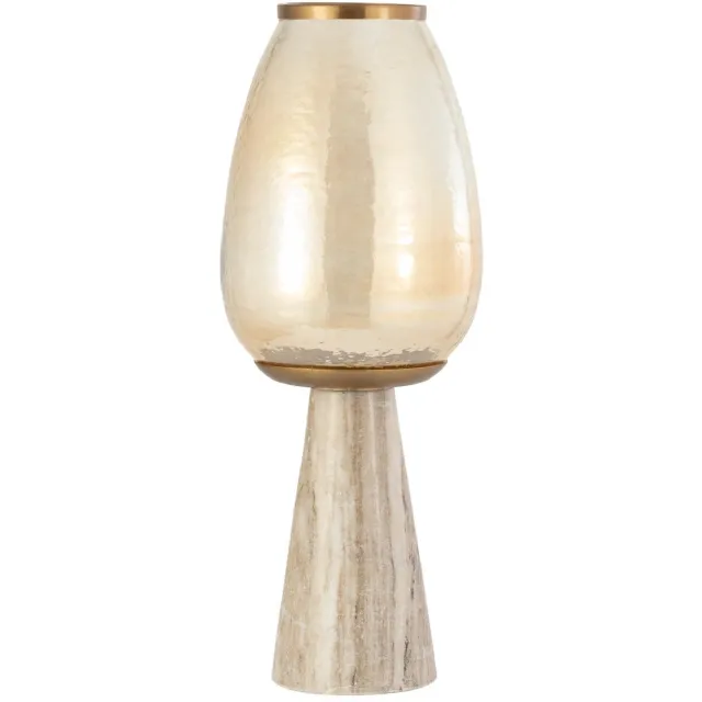 PTMD Windlicht Berdand - Wit - 22x22x59cm