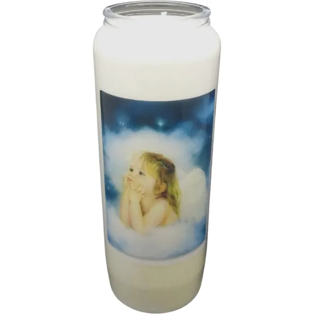 Spaas Noveenkaars Engelen 003 - 9 dagen brander (5 stuks) wit